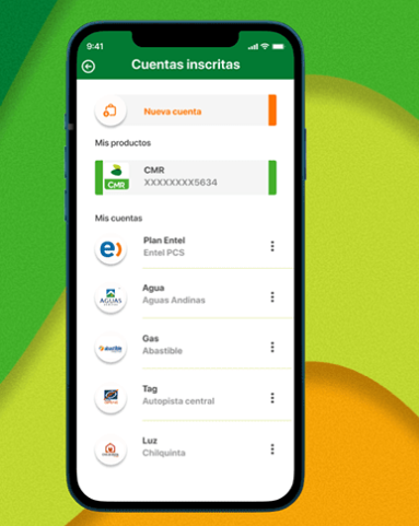 Nueva sección Cuentas inscritas — New App Banco Falabella
