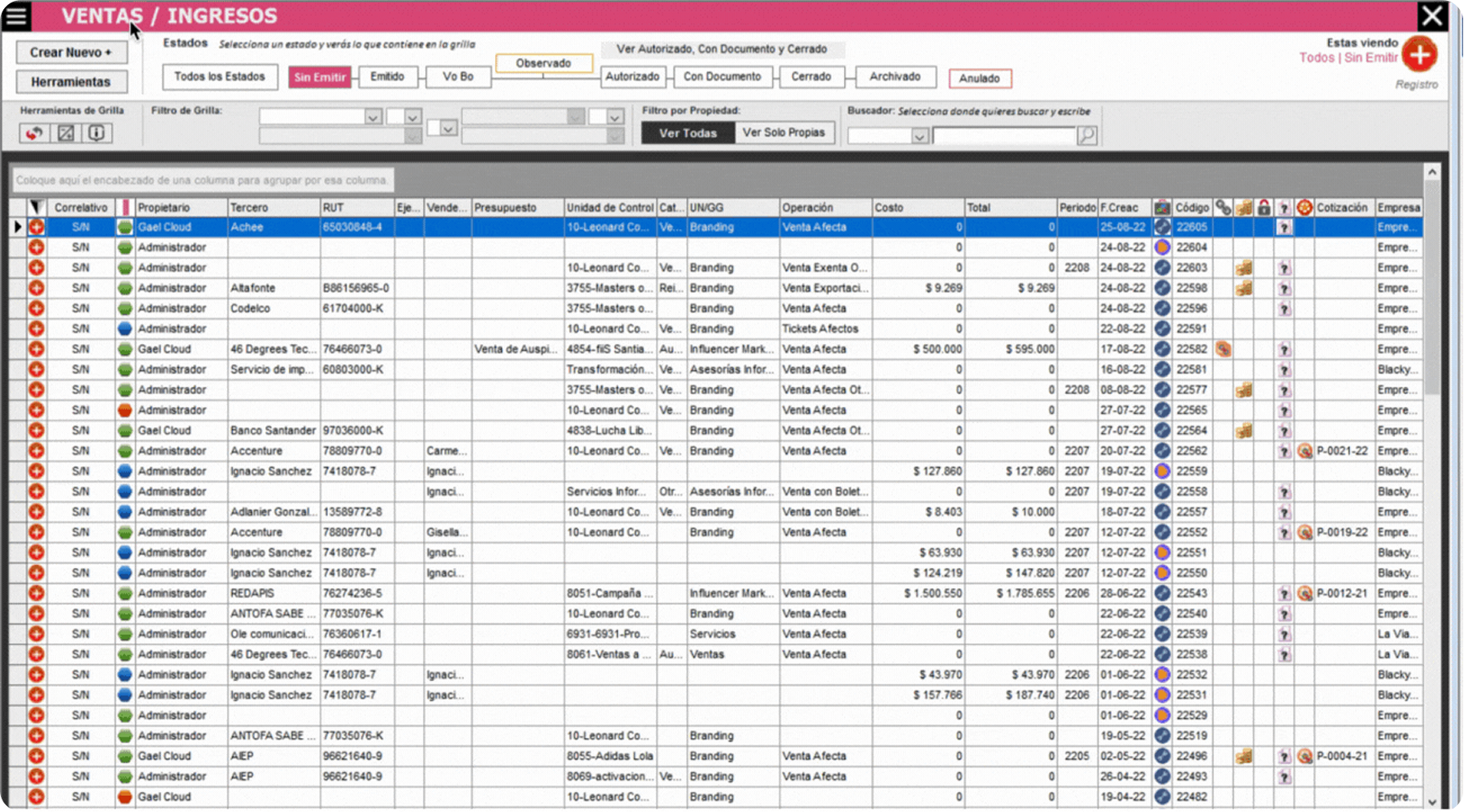 Sistema ERP legacy — Visual Basic