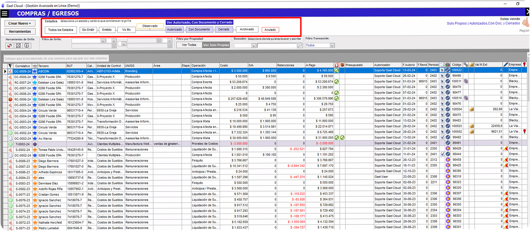 Sistema ERP legacy — detalle 4
