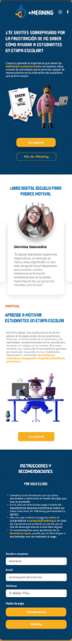 Landing page final mobile — Motival +Meaning